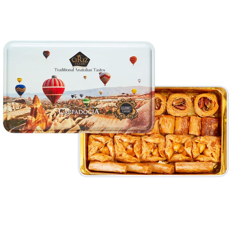 Cerez Pazari Baklava Pastry 8.5oz, Baklava Gift Box with Rich Pistachios, Walnuts, Hazelnuts and Cashews, Halal Shatila Baklava, Traditional Turkish Arabic Dessert Gift Box, Sweet Food Gifts for Women - Image 4